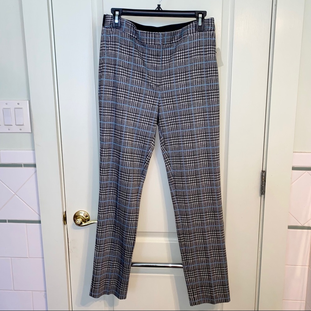 Vince Camuto Plaid Ankle Skinny Pants - Picture 2 of 4